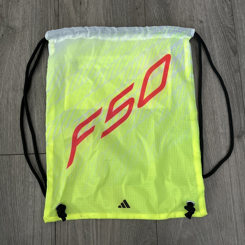 Adidas FSO Drawstring Backpack Neon Yellow Red
